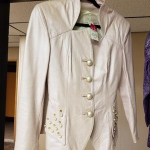 2 PC LEATHER SKIRT SET